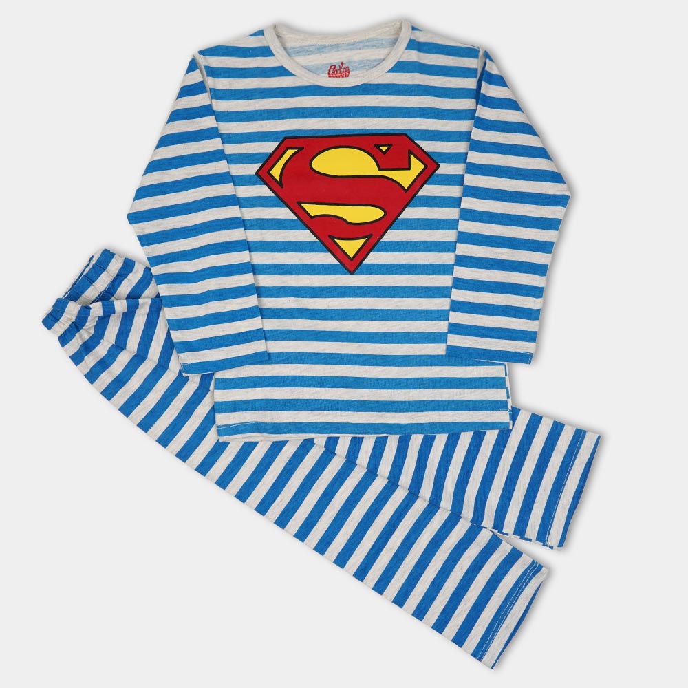 Boys Knitted Night Wear - Blue