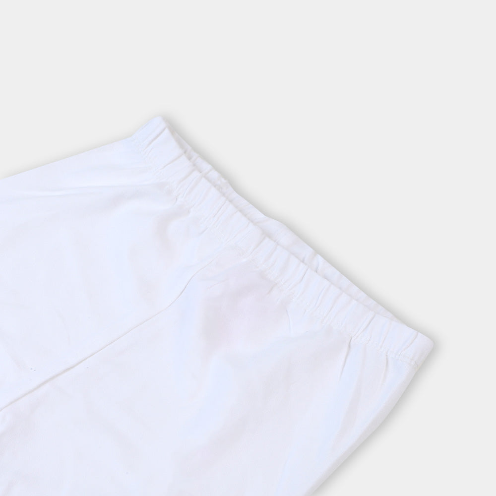 Infant Girls Plain Tights - White