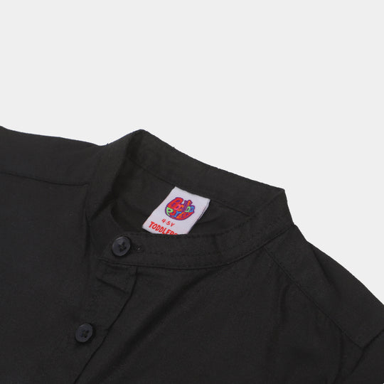 Boys Casual Shirt - BLACK