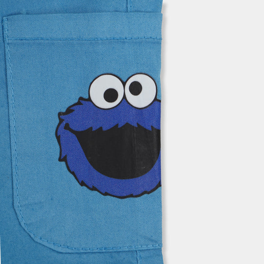 Infant Boys Pant Cotton Sesame Street - Blue