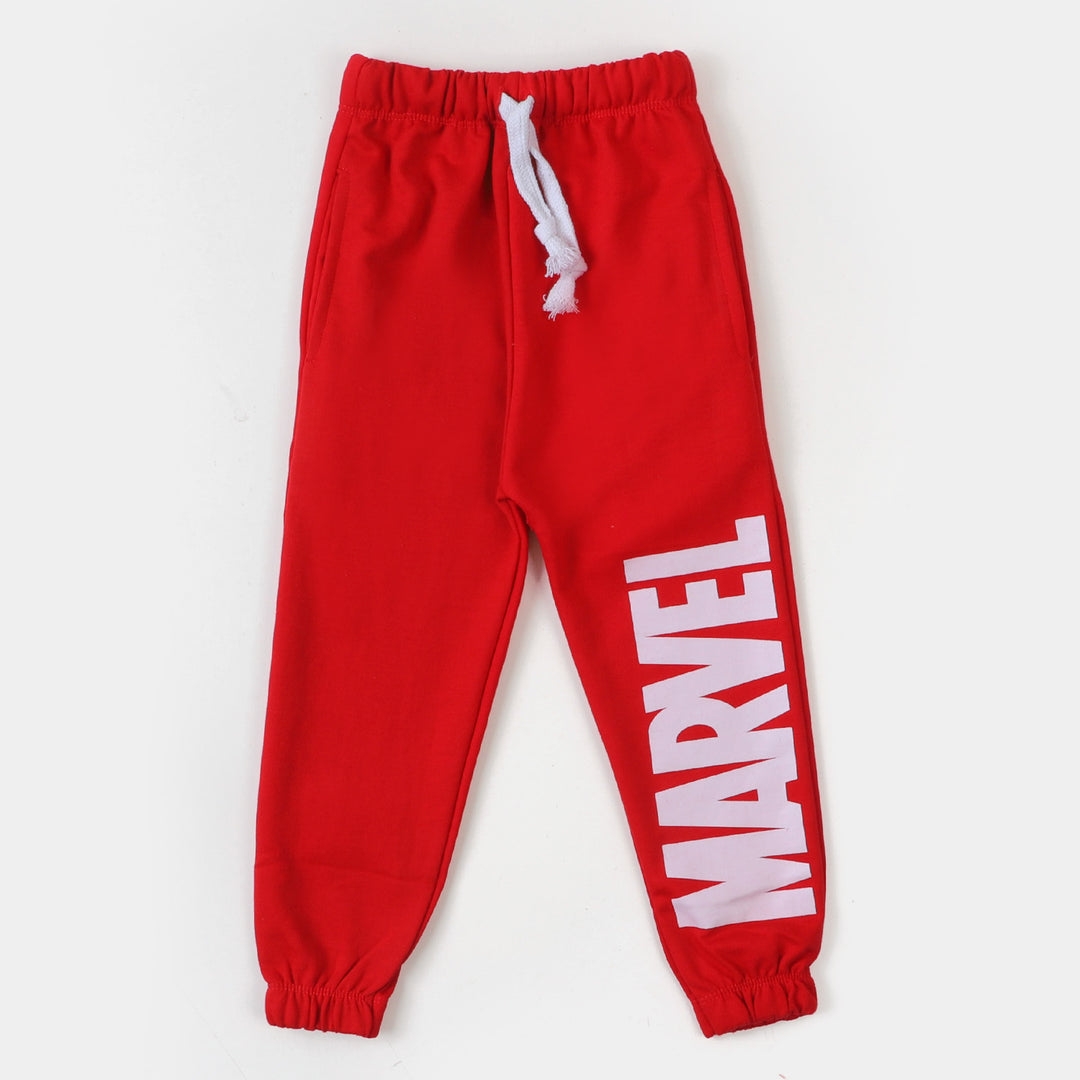 Boys 2 Pcs Suit Characters -White/Red