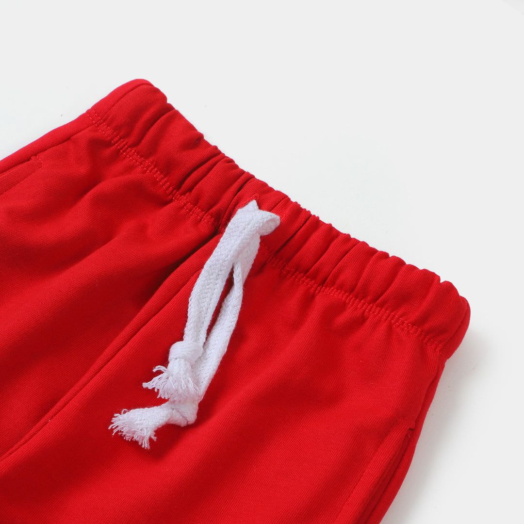 Boys 2 Pcs Suit Characters -White/Red