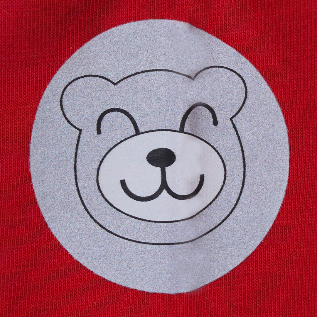 Infant Boys Knitted Suit Mr Bear - Red
