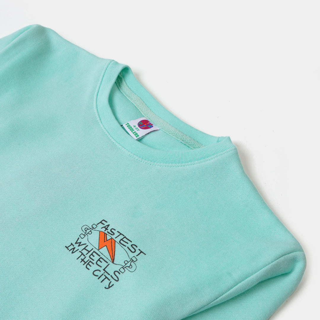 Boys Sweatshirt Skate Board - Sea Green