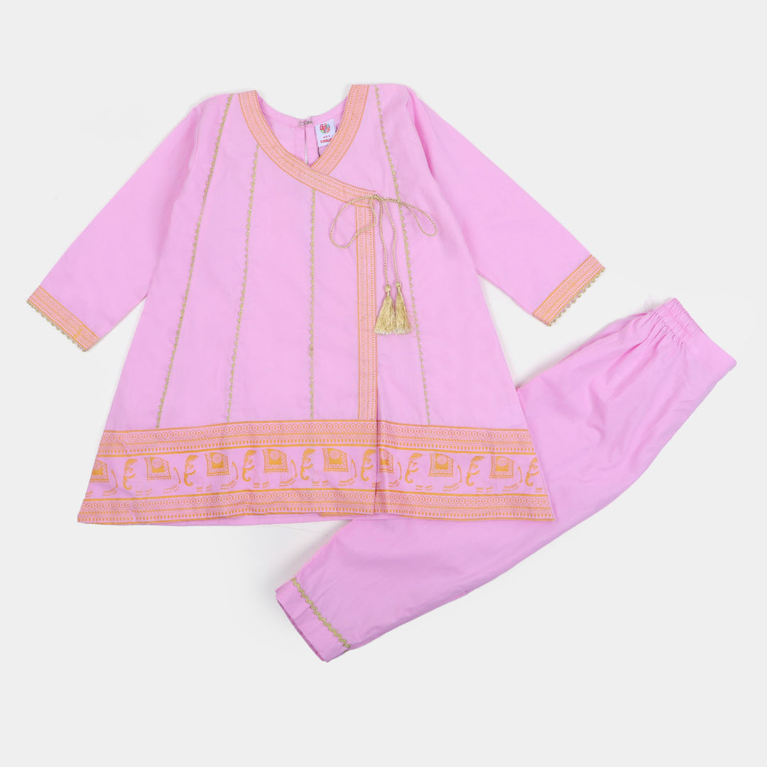Girls 2Pcs Fancy Walking Elephant - Pink