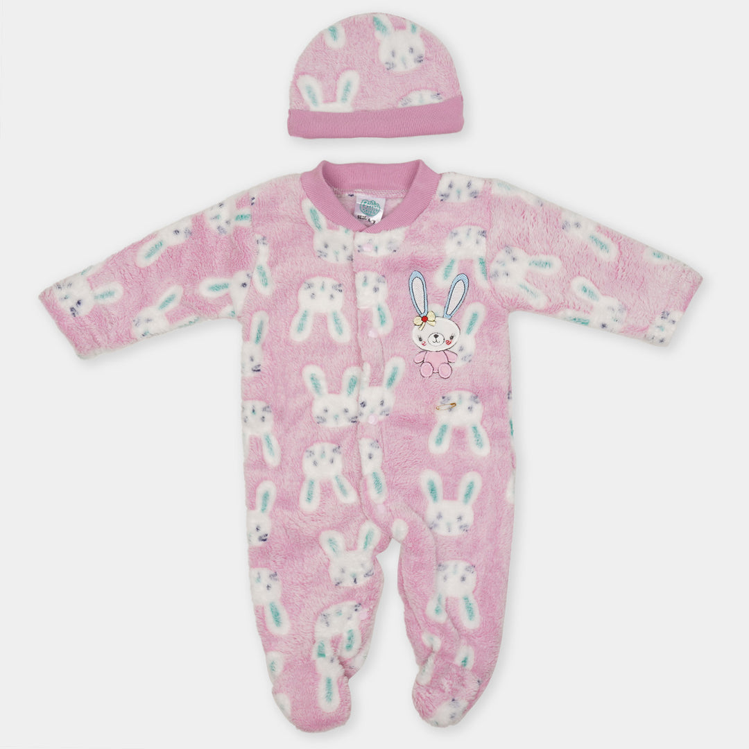 Super Cool Unisex Infant Romper With Cap