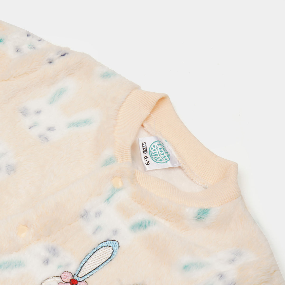 Super Cool Unisex Infant Romper With Cap - Rabbit