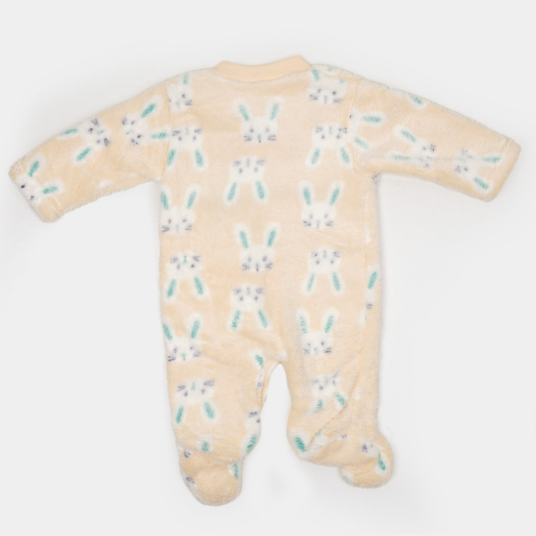 Super Cool Unisex Infant Romper With Cap - Rabbit