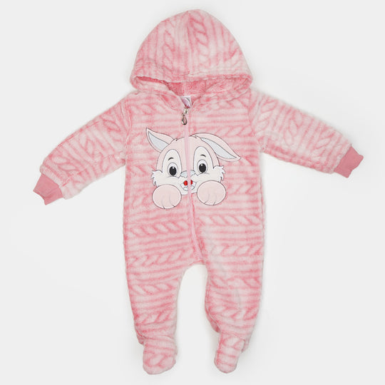 Super Cool Unisex Hooded Infant Romper - Rabbit