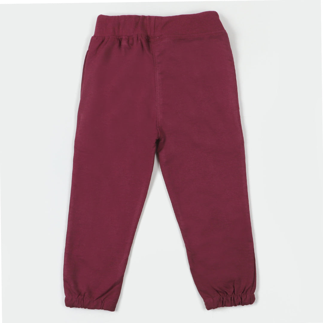 Boys Terry And Fleece Pyjama Character - Burgundy
