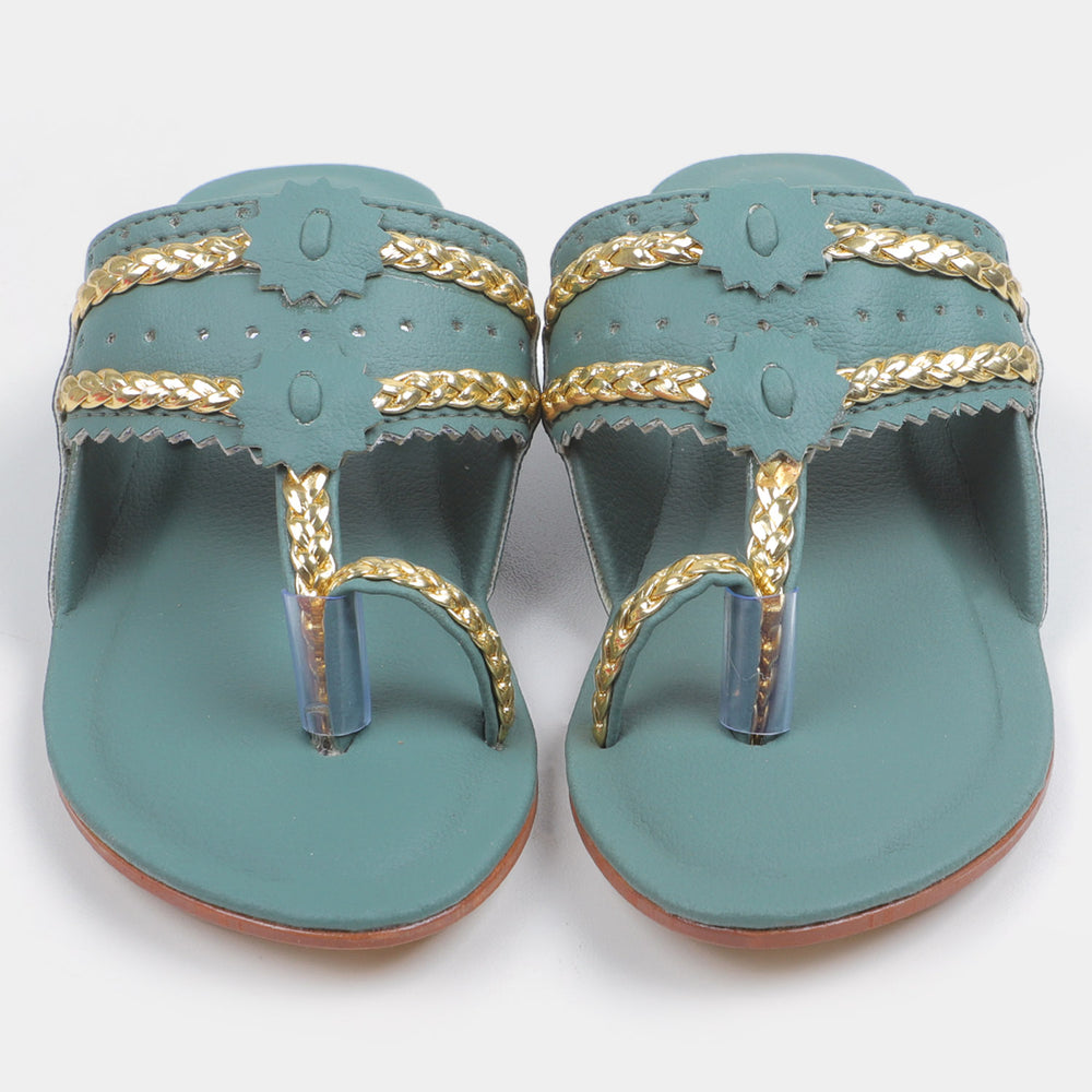 Girls Slipper 55-2-Green