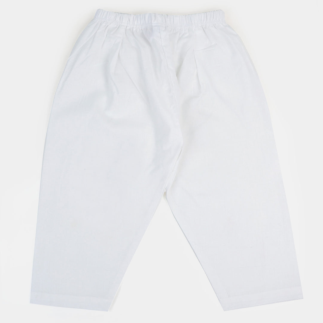 Teens Girls Cotton Shalwar - White