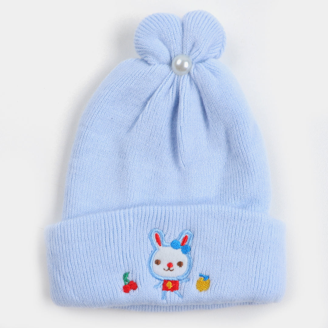 Unisex Baby Winter 3M+ Cap - SKY BLUE
