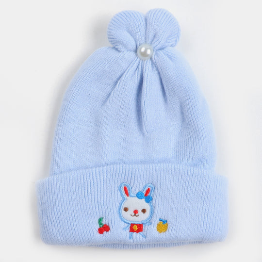 Unisex Baby Winter 3M+ Cap - SKY BLUE