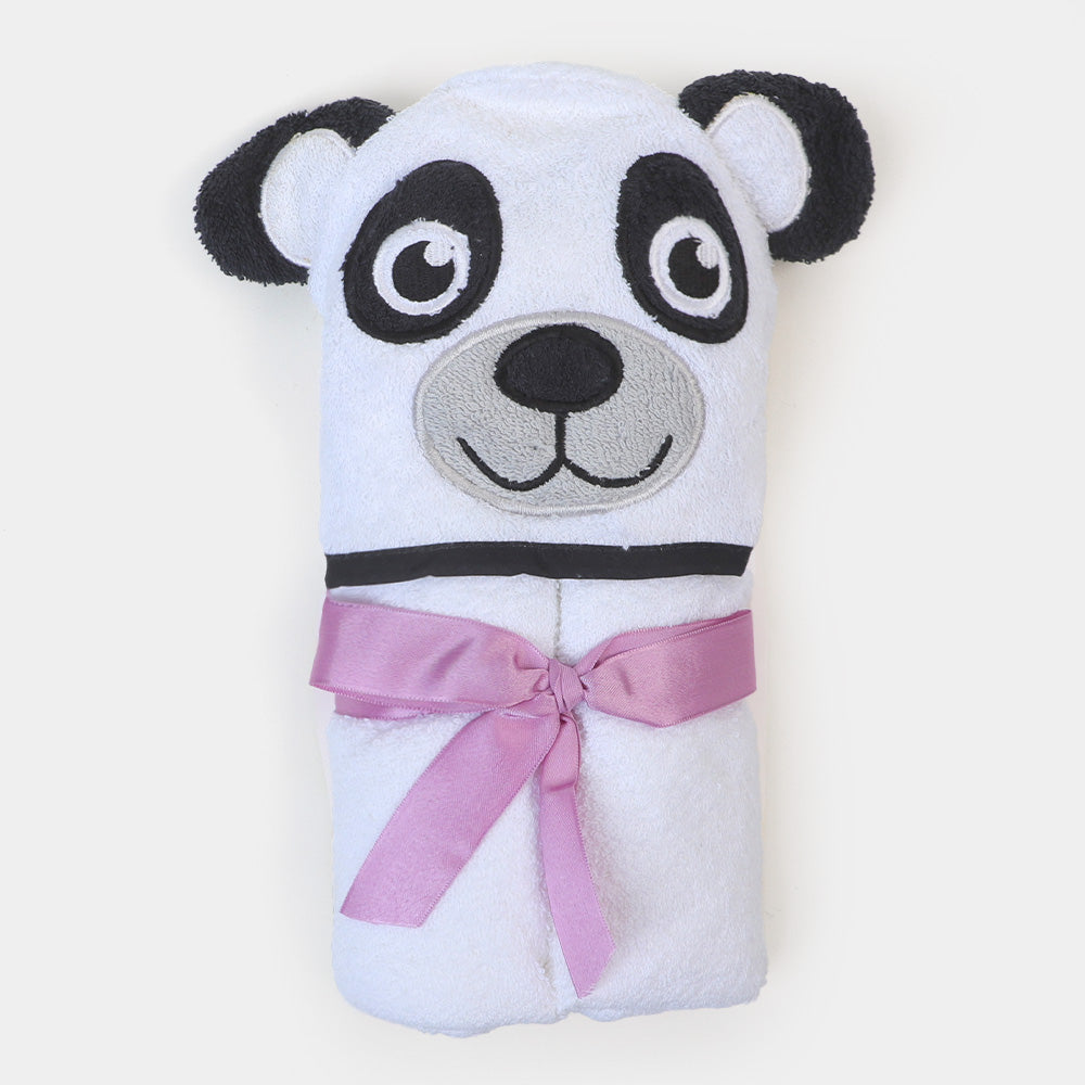 Baby Bath Towel - White Panda