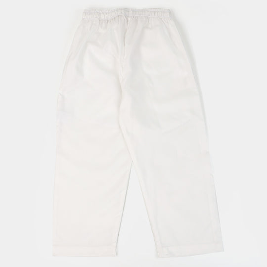 Boys Pocket Pajama - White